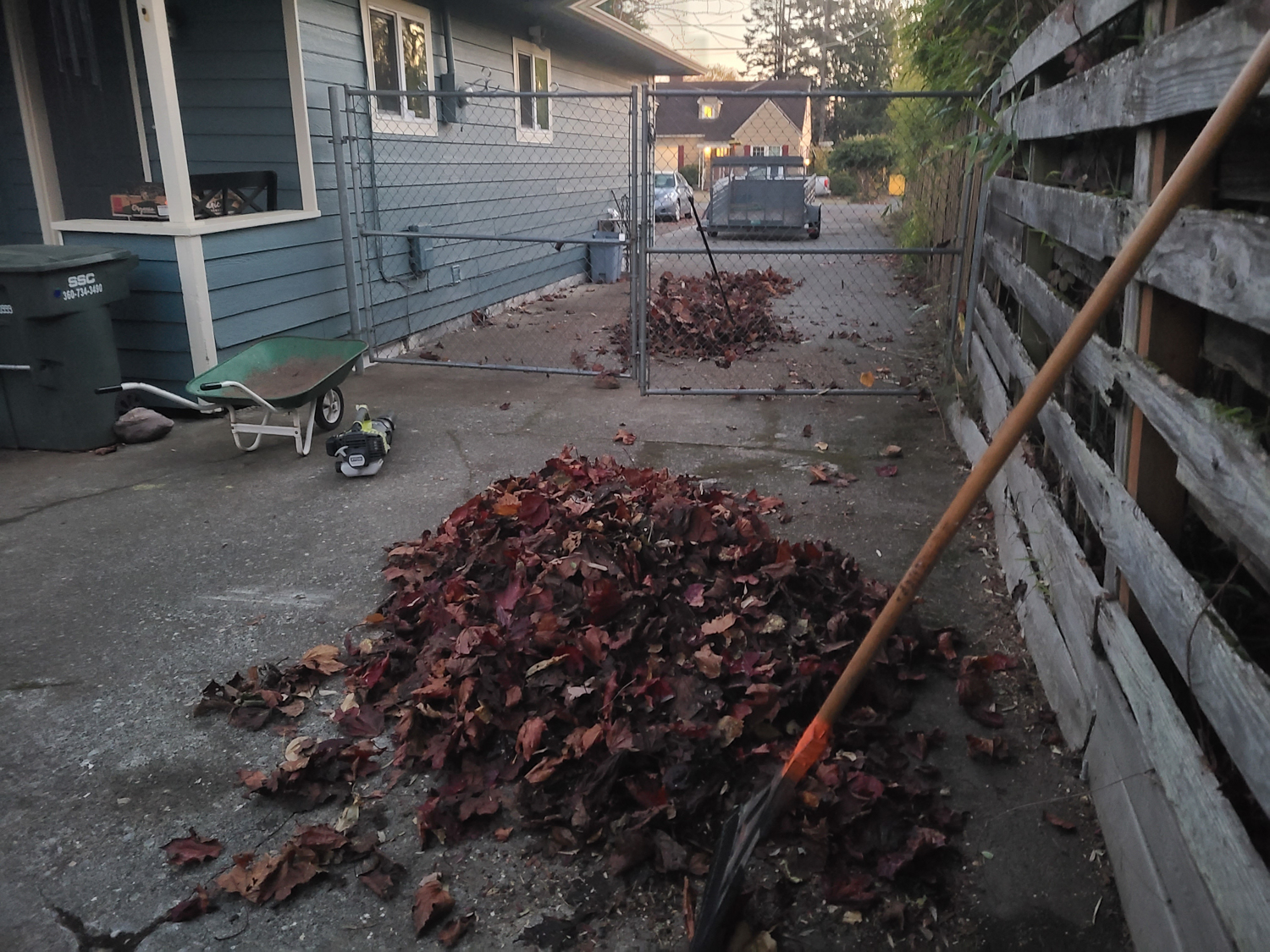 Truck loaded with junk after a residential cleanout in Bellingham