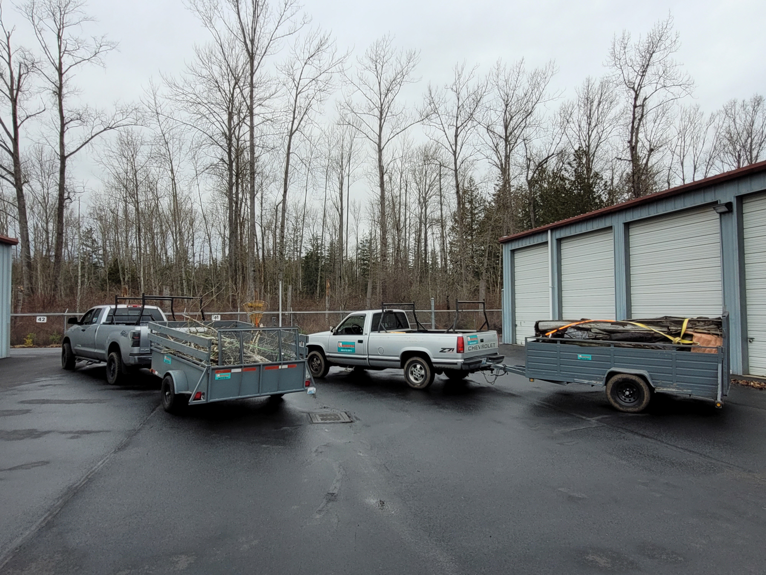 Furniture removal from a move-out cleanout job